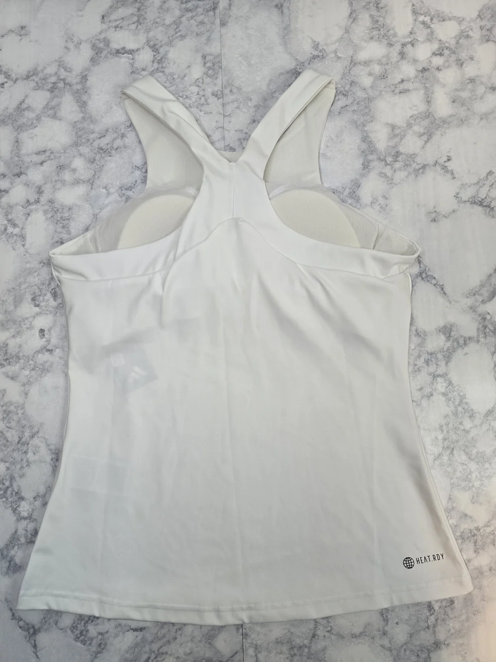 Adidas Women’s Tennis Tank Top Racerback White Medium - Picture 2 of 9